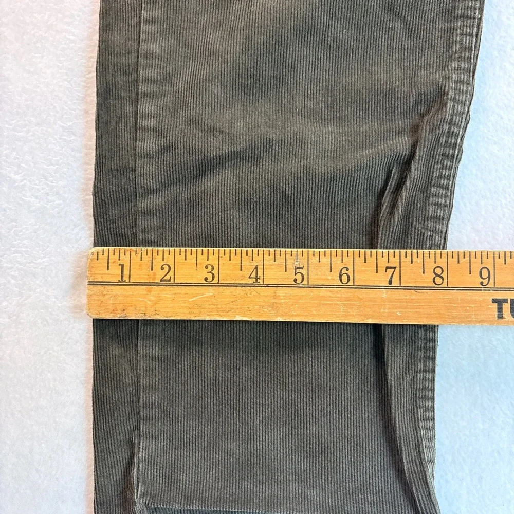 Brooks Brothers Mens Corduroy Pants 36x32 Olive Brown Straight Leg 100036607